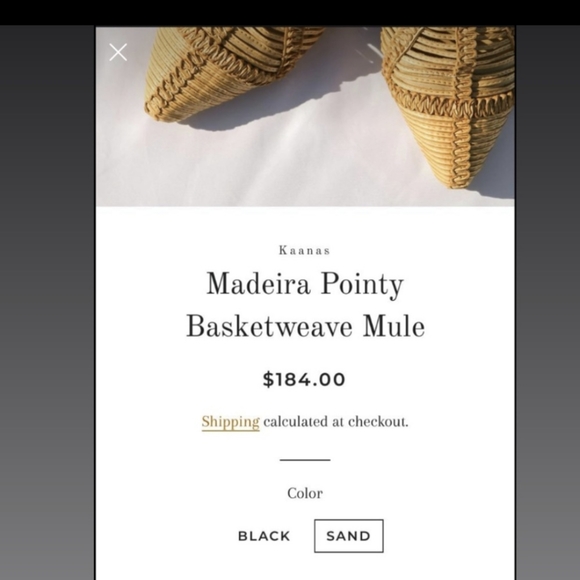 Kaanas Basketweave Mule - Picture 3 of 3